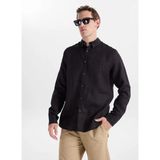 gmg firenze Gmg Fırenze Siyah Erkek Düğmeli Regular Fit Gömlek GU26MSS02213 - XL