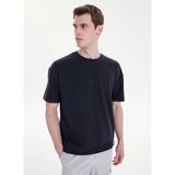 gmg firenze Gmg Fırenze Siyah Erkek Regular Fit T-Shirt GU26MSS03001