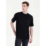 gmg firenze Gmg Fırenze Siyah Erkek Regular Fit T-Shirt GU26MSS03054