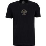 gmg firenze Gmg Fırenze Siyah Erkek Slim Fit Geometrik Desenli T-Shirt GU26MSS03018