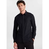 gmg firenze Gmg Fırenze Siyah Erkek Slim Fit Gömlek GU26MSS02220