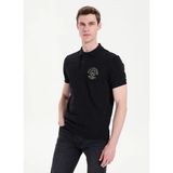 gmg firenze Gmg Fırenze Siyah Erkek Slim Fit T-Shirt GU26MSS03017 - 2XL