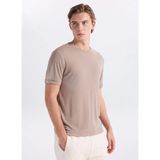 gmg firenze Gmg Fırenze Vizon Erkek Slim Fit T-Shirt GU26MSS03002