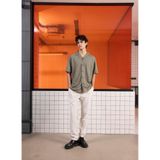 Gmg Fırenze Haki Erkek Apaş Yaka Slim Fit Gömlek GU25MSS02217