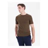 GMG FIRENZE Haki Erkek Slim Fit Yıldız Baskılı T-Shirt GU26MSS03012