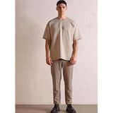 GMG FIRENZE I AM ANOTHER Baskılı Oversize T-shirt, XS, GU25MFW03008, TAŞ, Erkek
