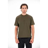 gmg firenze I Am Another Kabartma Baskılı Erkek T-Shirt - Haki - XS