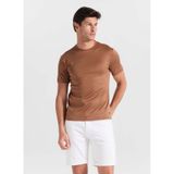 GMG FIRENZE Kahverengi Slim Fit T-Shirt GU26MSS03013, M, 5003368476, Karamel, Erkek