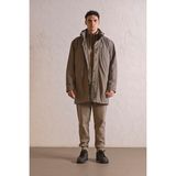 gmg firenze Kapüşonlu Çıtçıt Detaylı Casual Erkek Kaban - 2XL - Gri