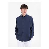 GMG FIRENZE Lacivert Düğmeli Regular Fit Gömlek, M, 5003368370, İndigo Melanj, Erkek
