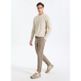 GMG FIRENZE Normal Bel Normal Paça Jogger Pantolon, 54, 5003316678, Bej, erkek