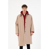 gmg firenze Oversize Erkek Palto Kaban - Bej
