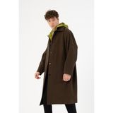 gmg firenze Oversize Erkek Palto Kaban - Haki