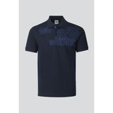 Gmg Firenze Polo Yaka %100 Pamuk Önü Baskılı Erkek T-shirt - Lacivert - XXL