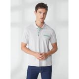 gmg firenze Polo Yaka %100 Pamuk Slim Fit Erkek T-Shirt - 2XL - Açık Gri