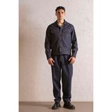 gmg firenze Regular Fit Erkek Dış Gömlek - Indigo - 2XL