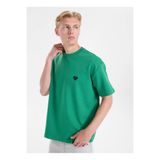 GMG FIRENZE Regular Fit Kalp Desenli T-Shirt, 2XL, 5003368493, Yeşil, Erkek