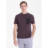 GMG FIRENZE Regular Fit T-Shirt, XL, 5003368408, Kahve, Erkek