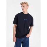 GMG FIRENZE Regular Fit Yazı Baskılı T-Shirt, L, 5003368447, Lacivert, Erkek