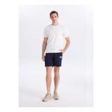GMG FIRENZE Slim Fit Geometrik Desen T-Shirt, L, 5003368389, Ekru, Erkek