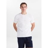 GMG FIRENZE Slim Fit Geometrik Desen T-Shirt, M, 5003368389, Ekru, Erkek