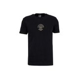 GMG FIRENZE Slim Fit Geometrik Desenli T-Shirt, S, 5003368417, Siyah, Erkek