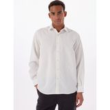 Gmg Fırenze Slim Fit Gömlek Yaka Ekru Erkek Gömlek GU25MSS02218 - XL