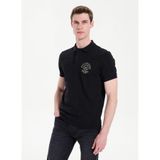 GMG FIRENZE Slim Fit Polo Yaka T-Shirt, S, 5003368415, Siyah, Erkek