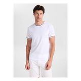 GMG FIRENZE Slim Fit T-Shirt, XL, 5003368431, Beyaz, Erkek