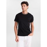 GMG FIRENZE Slim Fit Yazı Baskılı T-Shirt, S, 5003368430, Siyah, Erkek