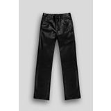 GMG FIRENZE Straight Fit Deri 5 Cep Kadın Pantolon