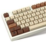 GMKWTL Sevimli Kedi PBT Keycaps Yüzde 60, Mao Profili Retro Keycaps, 141 Tuşlu Boya-Süblimasyon Tuş Takımı Çoğu 65% 70% 75% 80% 96% 100% Cherry Gateron MX Anahtarları Mekanik Klavye ile Uyumlu