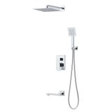 GMS Ankastre Kare 3 Yönlü Banyo Duş Bataryası