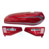GMS BENZİN DEPO KESİK + YAN KAPAK SET KIRMIZI CG125