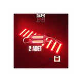 GMS Cg Cup Depo - Çamurluk Yan Kapak uyumlu 12v Kırmızı Parmak Led 2 Adet + Tzmanya Sticker SRN