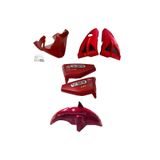 GMS EMİN MOTOR Cg Kırmızı Dörtlü Set (Sakal-Bıyık-Çamurluk-Yankapak)
