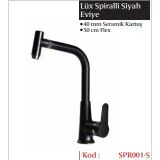 Gms Miray Mix Spiralli Eviye Bataryası Siyah Spr001-S