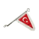 GMS Motosiklet Bayrak Direği Makam Bayrağı Flama Bayrak Kırmızı Renkli 1 Adet