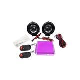 GMS Motosiklet Müzik Çalar Alarm Seti Bluetooth Özellikli Siyah