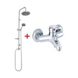 GMS Yağmurlama Durusu Duş Seti ve Banyo Bataryası Armatürü Seti Gms ST020+LA103