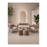 Gmsconcept BAHÇE SETİ MUTFAK MASA SANDALYE BALKON SETİ OTURMA GRUBU KOLTUK TAKIMI MASALI PUFLU 3+1+1+2 PUF