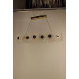 GN Gen Aydınlatma Lüks Gold Kaplama Çiçek Tasarım Oval Kristal Camlı Modern Yemek Masası Avizesi