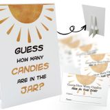 GNATV Şeker Tahmin Oyun Kartları-1 İşaret 8x11 inç ve 50 Kart, Sun Guess Kaç Oyun İşareti, Erkek Kız Çocuk Doğum Günü Partisi, Bebek Partisi, Parti Oyunları Aktiviteleri ve Süslemeleri 07
