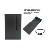 GNC 2.5 Inç USB 3.0 Sata Harddisk SSD HDD Kutusu Ince Siyah Sürgülü Kapak