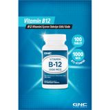 GNC GNC - Vitamin B12 1000 MCG - B12 Vitamini İçeren Takviye Edici Gıda - 100 Tablet