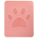 Gnd Plastik Kedi Paspası 42 x 51 cm - Pembe