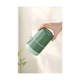 Gndz Home 304 Çelik Çift Katlı 680 ml Yeşil Yemek Mama Saklama Kabı (Sıcak Tutmaz) MT249YS