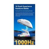 Gndz Home Attack Shark X1 Kablosuz Gaming Mouse – Dokunmatik Rgb Şarj Standlı, 53G Süper Hafif Fare, Pixart PAW3395PRO Sensör, 40000 Dpı, Bt/2.4g/kablolu Üçlü Mod, Windows/xbox/ps/mac Uyumlu – Beyaz