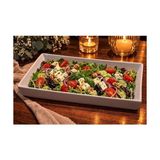 Gndz Home Beyaz Seramik Sunum Tabağı Seti 6'lı, Dikdörtgen ve Oval Tasarım, Restoran ve Ev Kullanımı Için, 6 Parça - 0,60 x 19 x 29 cm