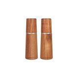 Gndz Home Cole & Mason Marlow Acacia Ahşap Tuz Değirmeni ve Karabiber Değirmeni, 2'li Set, Akasya Ağacı, 18,5 Cm, Baharat Değirmeni, Geleneksel Ayarlanabilir Değirmen Seti, Seramik Değirmenli, H322225